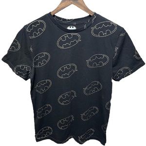 all over print AOP short sleeve Crewneck Batman symbol comics DC movie T-shirt